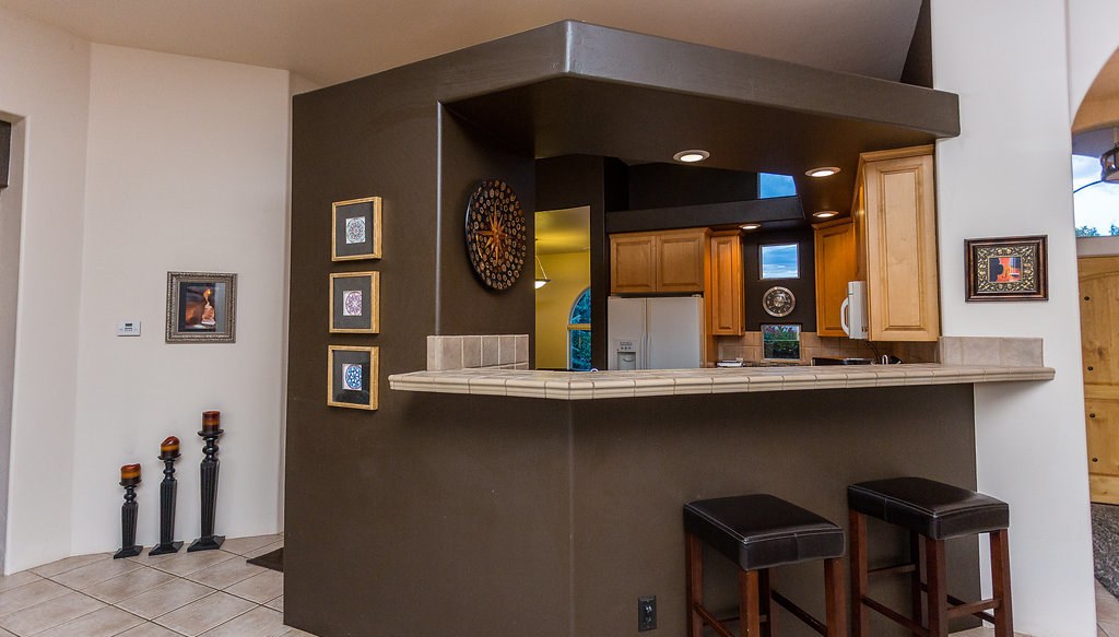 Kitchen bar and passthrough